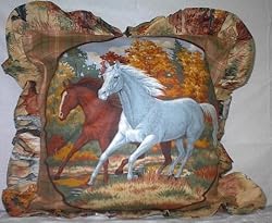 Horseshoe Bend Wild Horse 16" Throw Pillow