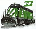 Burlington Northern Railroad Train Sweatshirt Pullover
