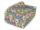 Product details for Elite Products 32-4200-822 - Childrens Foam Sleeper Sofa - Racecars..