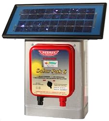 Parmak DF-SP-LI Solar Pak 6 Low Impedance 6-Volt Battery-Operated 25-Mile-Range Electric Fence Charger