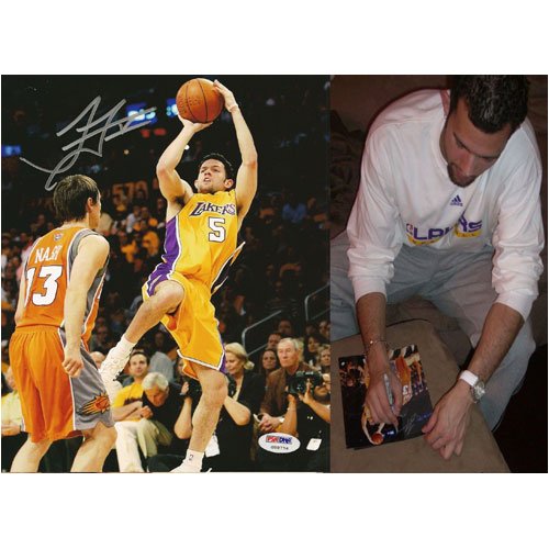 Jordan Farmar (Los Angeles Lakers) Signed Autographed 8x10 Photo (PSA/DNA COA)