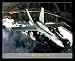 Fa 18A Hornet Over Coastline Military Gold Wood-Mounted Art Poster Print - 20" X 16"