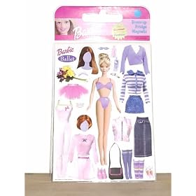 Barbie Ballet Dress-up Fridge Magnets