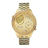 Marc Ecko Mens Gold Stainless Steel Dual Time Oversized Watch #E18522G1 by Marc Ecko
