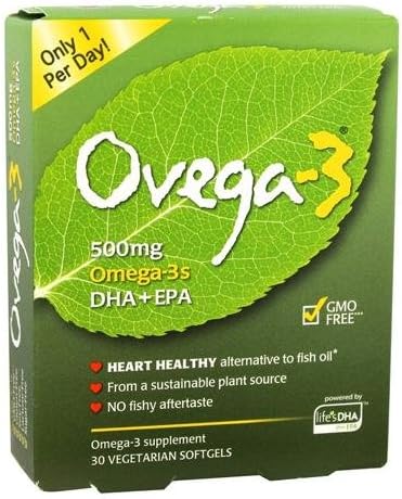 2 Packs of Ovega Ovega 3 - 500 Mg - 30 Softgels