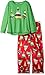 Komar Kids Girls' Christmas Tree 2pc Sleepwear Set