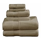 Affluence 6-Piece Towel Set, Truffle by Affluence