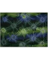 Tie Dye Sarong - Blues and Greens, Bursts. Color Shades May Vary Somewhat.