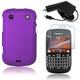 BlackBerry Bold 9900/9930 - Purple Rubberized Hard Plastic Skin Case Cover  ....