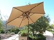 7.5ft aluminum market umbrella crank & tilt color Taupe