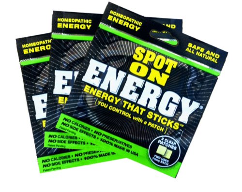 ALL NATURAL Spot On Energy® - 36 Pouches (72 Patches) 5 Hour Energy On Sale