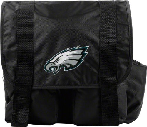 Philadelphia Eagles Black Sitter Diaper Bag