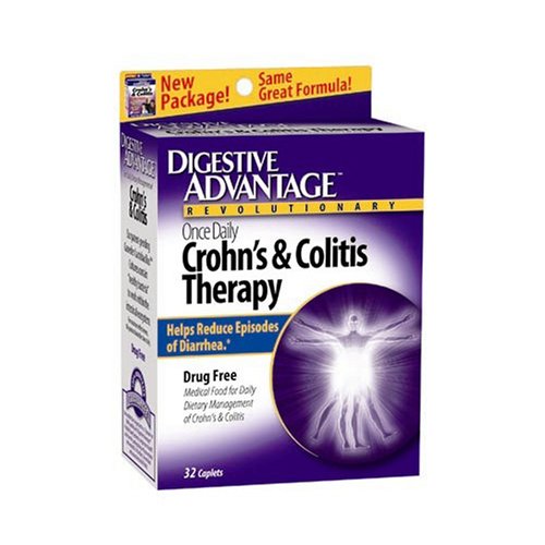 Childrens Toyshop  Health & Personal Care : Digestive Advantage Daily Dietary Management of Crohn's & Colitis Caplets, 32-Count Boxes (Pack of 2)