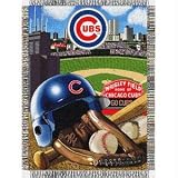 Chicago Cubs MLB Woven Tapestry Throw (Home Field Advantage) (48x60)