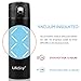 LifeSky Travel Coffee Mug, 16oz - Stainless Steel Double Wall Vacuum Insulation -Leakproof, Keeps Drink Warm/Cold up to 12Hrs -1 Click Open - BPA Free - Best for Traveling, Tea (Black)