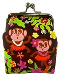 Fluff Cutie Monkies - Kiss Lock Coin Purse