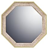 ユーパワー MIRROR ヴィンテージ八角ミラー Mサイズ ピンク VM-03012 Mirror