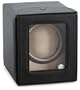 Diplomat Black Leatherette Single Watch Winder with Built In IC Program and Camel Suede Interior