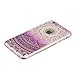 iPhone 7 Case, RorSou Slim Fit [Crystal Clear] [Scratch Resistant] Transparent Hybrid Flexible Grip Series Premium Thin Soft Gel TPU Rubber Protective Skin Bumper Cover for Apple iPhone 7 (Purple)