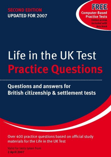City Travel Guides Discounted  Books : Life in the UK Test: Practice Questions: Questions and Answers for British Citizenship and Settlement Tests
