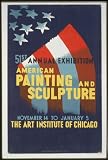 GIANT WPA Wall Sticker of: 51st annual exhibition - American painting and sculpture