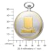Charles-Hubert, Paris Two-Tone Quartz Pocket Watch image 1
