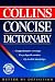 Book Collins Concice Dictionary