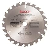 Bosch CBCL624A 6-1/2 inch 24 Tooth ATB General Purpose Saw Blade with 5/8 inch Arbor