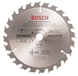 Bosch CBCL624A 6-1/2-Inch 24 Tooth ATB General Purpose Saw Blade with 5/8-Inch Arbor