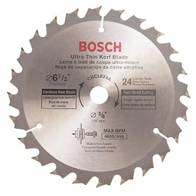 Bosch CBCL624A 6-1 2-Inch 24 Tooth ATB General Purpose Saw Blade with 5 8-Inch Arbor by Bosch