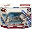 Star Wars: The Clone Wars - Freeco Speeder with Obi-Wan Kenobi