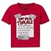 Baby : Now & Zen Red Toddler Boys Why I'm In Trouble Tee - 4T