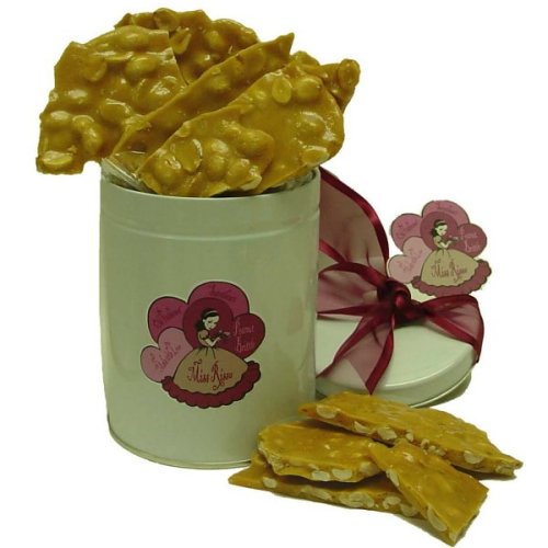 Miss Rissa'sTM Peanut Brittle Tin 12oz by Lady Fortunes® Gourmet Cookie Company