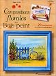 Compositions florales sur bois peint