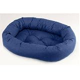 Bowsers Rio Denim Donut Dog Bed (Rio Denim, X-Small (21in x 16in))