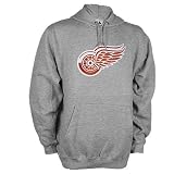 Detroit Red Wings Gray Team Logo Hooded Sweatshirt - X-Large