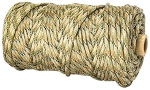 TOUGH-GRID 750lb Mixed Camo Paracord / Parachute Cord - Genuine Mil Spec Type IV 750lb Paracord Used by the US Military (MIl-C-5040-H) - 100% Nylon - Made In The USA. 200Ft. - Mixed Camo