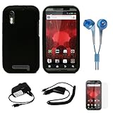 Black Protective Silicone Skin for Motorola Droid Bionic XT865 (Verizon Wir ....