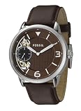 FOSSIL (フォッシル) 腕時計 DRESS TWIST ツイスト ブラウンダイアル/シルバーインデックス ME1074 メンズ [正規輸入品]