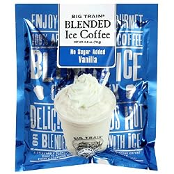 Big Train Blended Ice Coffee, No Sugar Added Vanilla, 2.8-Ounce Bags (Pack of 25)