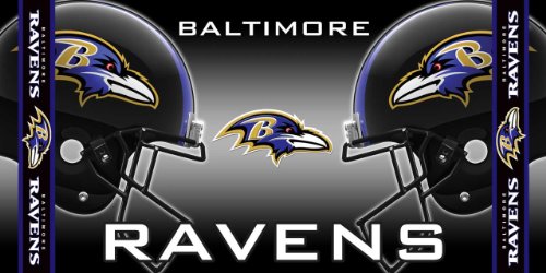 NFL Baltimore Ravens Fiber Reactive Beach Towel
