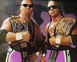 HART FOUNDATION COLOR 8 x 10 WRESTLING PHOTO
