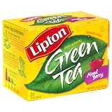 Lipton Green Tea, Mixed Berry, Tea Bags, 20-Count Boxes (Pack of 12)