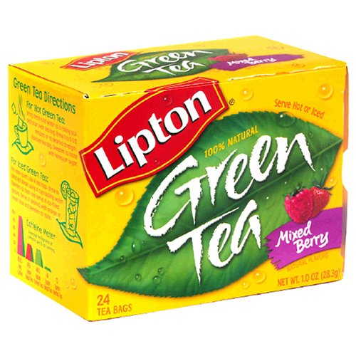 Lipton Green Tea, Mixed Berry, Tea Bags, 20-Count Boxes (Pack of 12) by Lipton