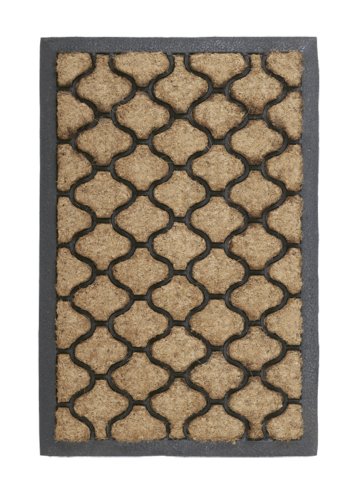 William Armes Sherpa Coir Mat, Tiled Effect, 60 x 40 cm