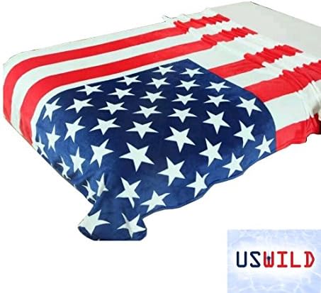 Uswild 6.5 By 4.9 Foot Huge American Flag Blanket