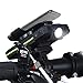LOPOO X2 Bike Light Front 180 Lumen, 3 in 1 Power Bank (5400mAh) / Phone Holder (Universal for Android and iOS Mobile Phones)
