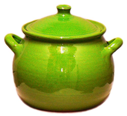 Terafeu 4-Quart Round Casserole with Lid, Provencial Green