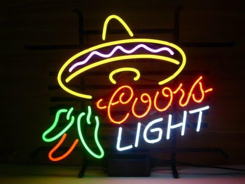 New Coors Light Real Glass Neon Light Sign Home Beer Bar Pub Recreation Room Game Room Windows Garage Wall Sign L09A