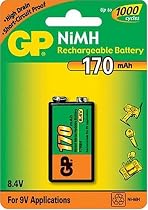 GP 170mAh PP3 9V NiMh Rechargeable Battery
